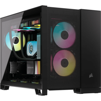 Corsair 2500D Airflow Mid-Tower Dual Chamber PC Case - Black