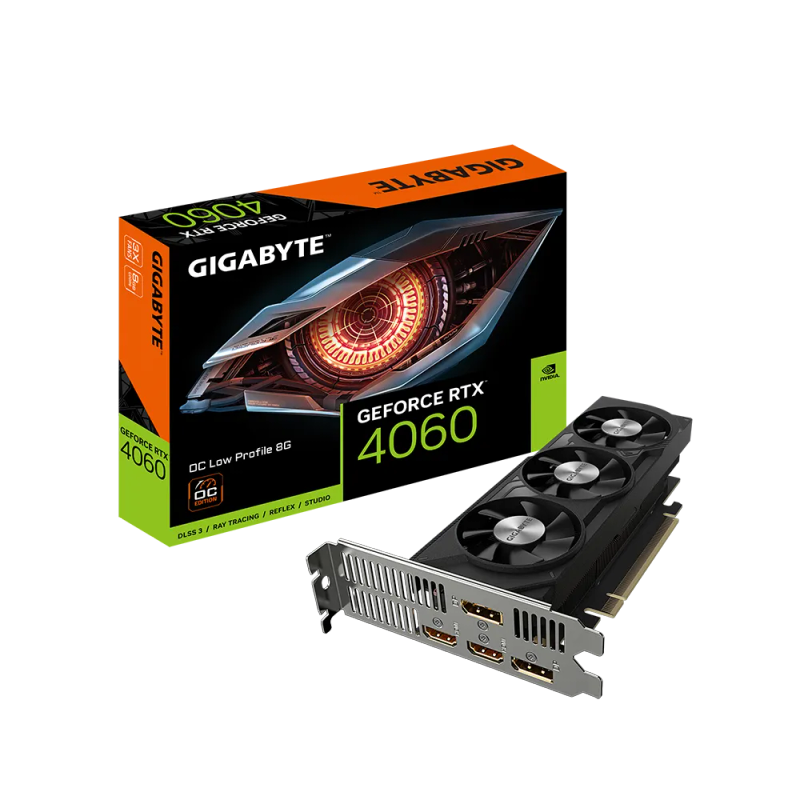 Gigabyte Nvidia GeForce RTX 4060 OC Low Profile 8GB GDDR6 Graphics Card