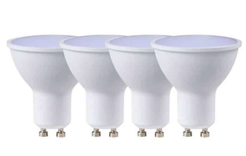 Switched 5W GU10 Rechargeable Bulb-Warm White 4 Pack
