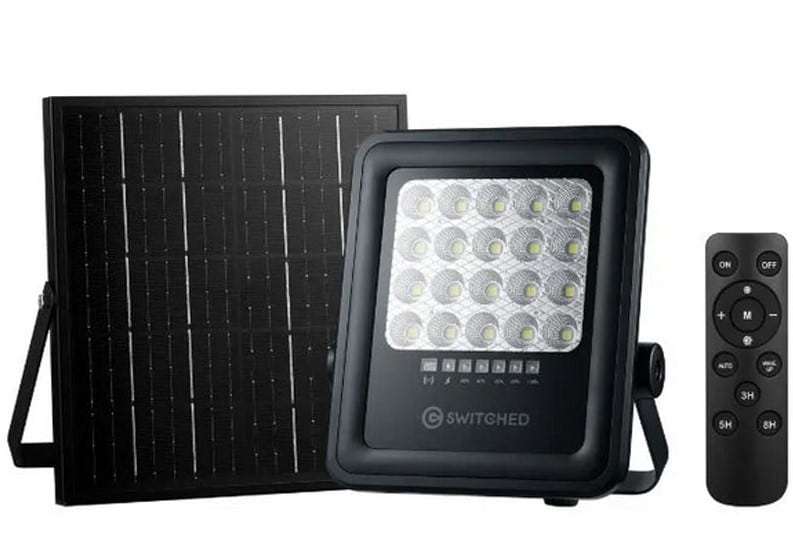 Switched Urban PRO Series  50W Solar Floodlight with Remote