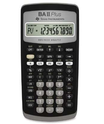 Texas Instruments BA ii Plus Financial Calculator