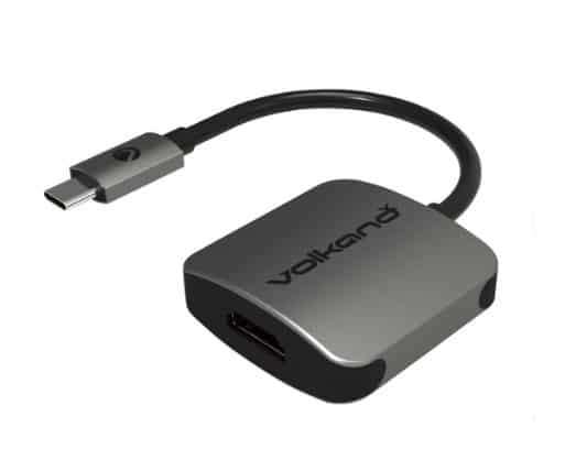 VolkanoX Core HDMI series USB Type C to 4K HDMI converter - 10cm - Charcoal