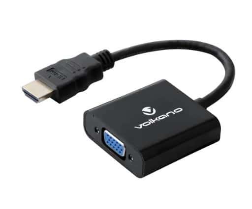 Volkano Annex series HDMI Male to VGA female converter 10cm cable with Sound