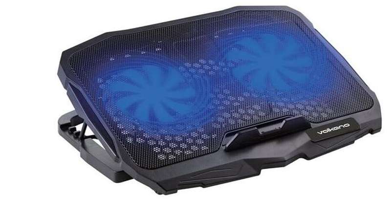 Volkano Glacier series upright notebook cooling stand with dual fans