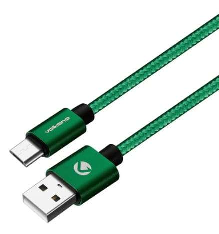 Volkano Fashion series cable Micro USB 1.8m - Apple Green