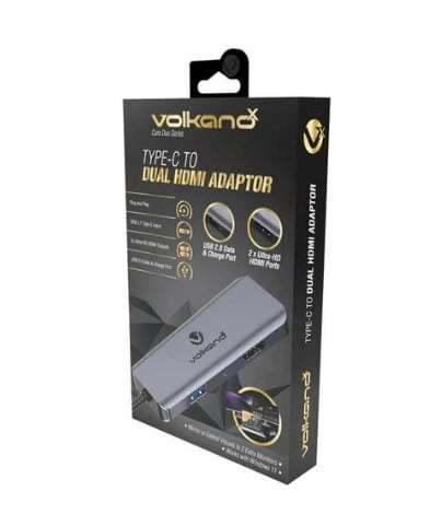 VolkanoX Core Duo HDMI Type-C to Dual HDMI Adaptor