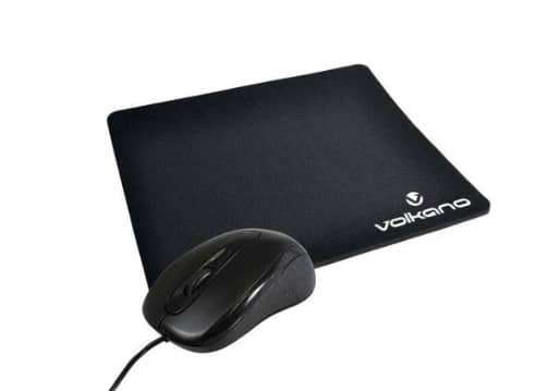 Volkano Slick series wired USB mouse with mousepad combo