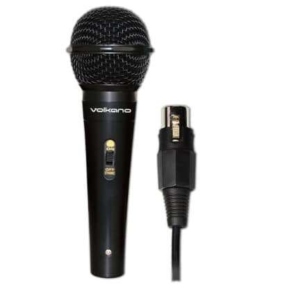 Volkano Vocal series ABS wired microphone  Black