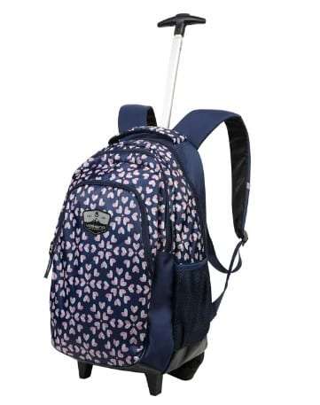 Volkano VK-7035-NVY Winner Ladies Navy Floral 15.6" 22L Trolley Backpack