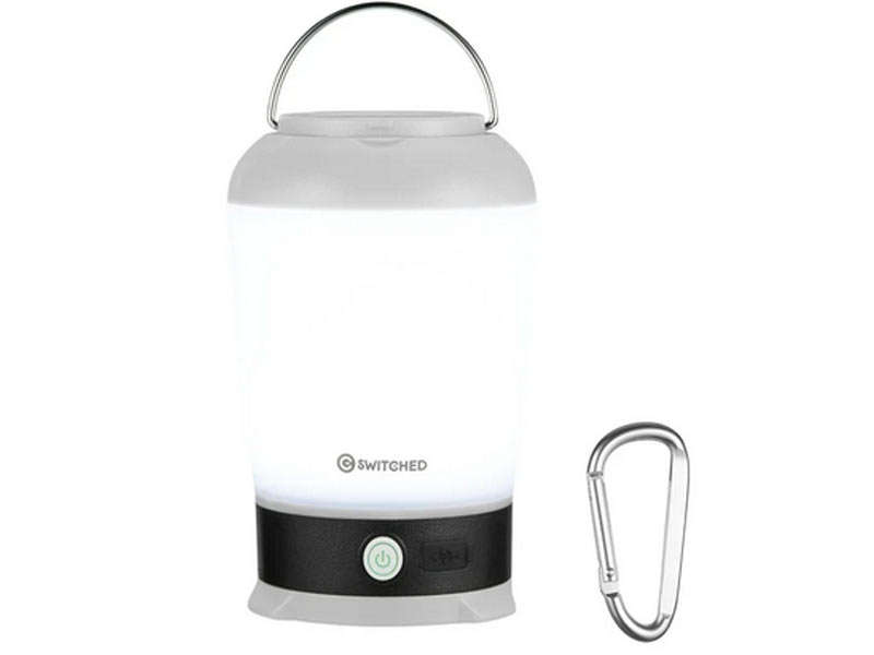 Switched Stella Rechargeable Lantern - Grey