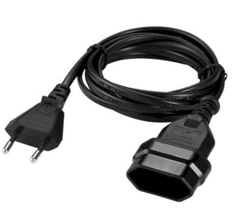 Switched Easy Cable Extender 2Pin Euro to 2Pin Euro Socket 2M