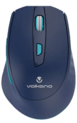 Volkano Chrome Series 2.4Ghz Wireless Ergonomic - Blue