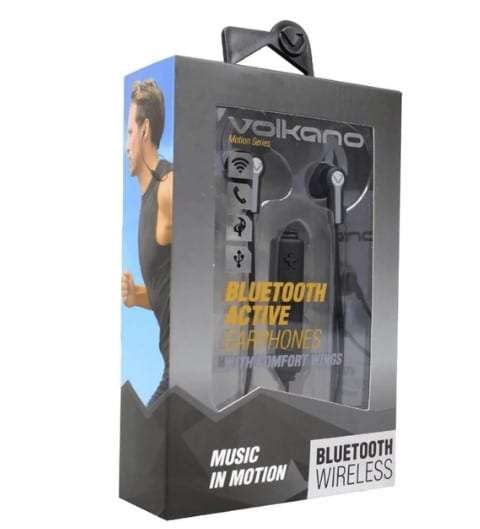 Volkano Motion Bluetooth Earphones Black/Grey