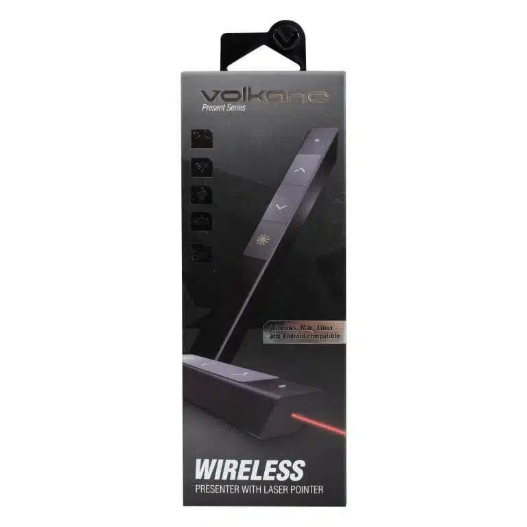 Wireless presenter with laser pointer