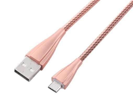 Volkano Fashion series cable Micro USB 1.8m - Rose Gold