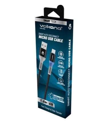 Volkano Smart series Auto Disconnect Micro USB cable 1.8m