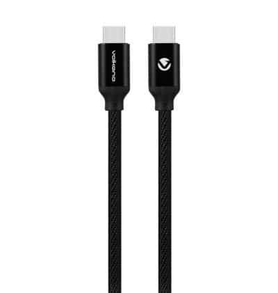 Volkano Weave series Type-C to Type-C cable 3m 18W black