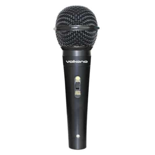Volkano Ace series metal wired dynamic vocal microphone  black