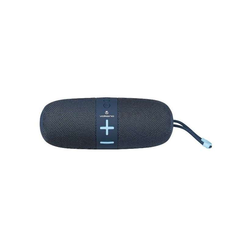 Volkano Flow Series Portable Bluetooth Speaker  - Blue with blue buttons