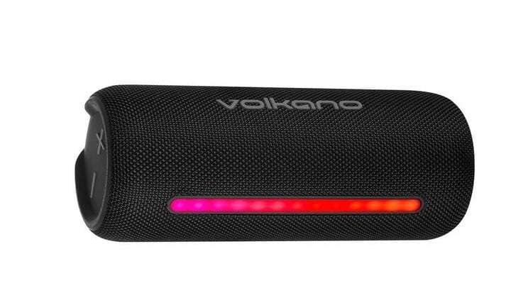 Volkano Rave Series Portable Bluetooth Speaker  - Black with grey buttons