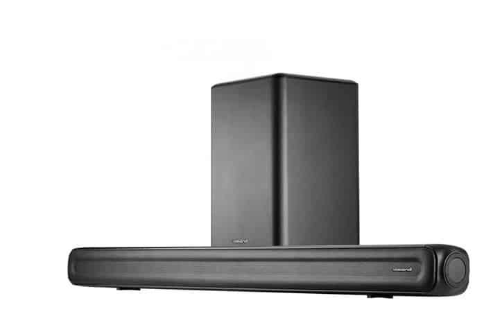 VolkanoX Supersonic Series 2.1 200 W Soundbar System with Wireless Subwoofer - Black
