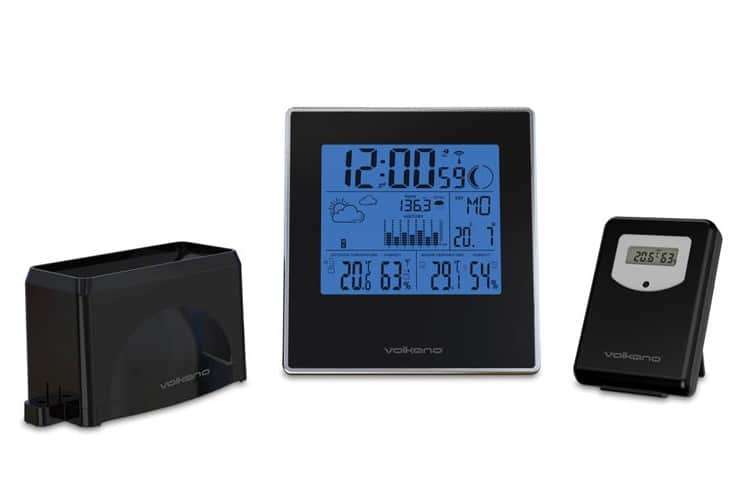 Volkano Storm series Weather Station - Black