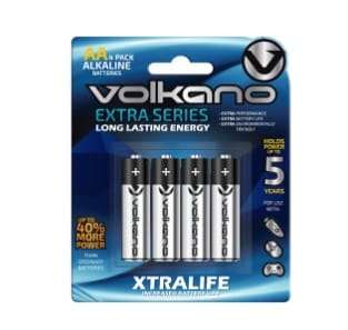 Volkano Extra series Alkaline Batteries AA pack of 4