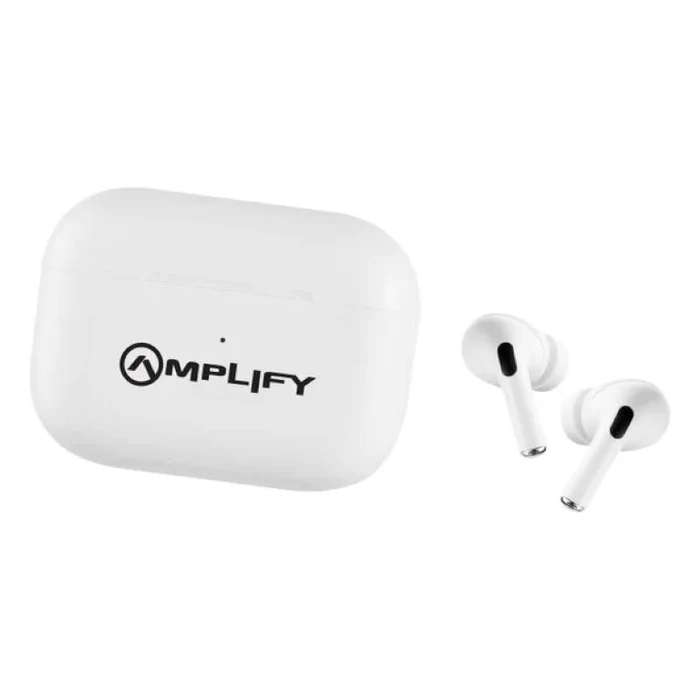 Amplify Note X Series TWS Earphones + Charging Case - White Case + White Cover