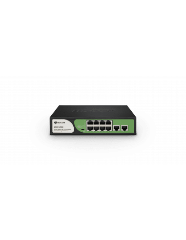 BDCOM 8-Port Gigabit Unmanaged PoE Switch (8-Port PoE + 2-Port Gigabit RJ45) 90W PoE Budget