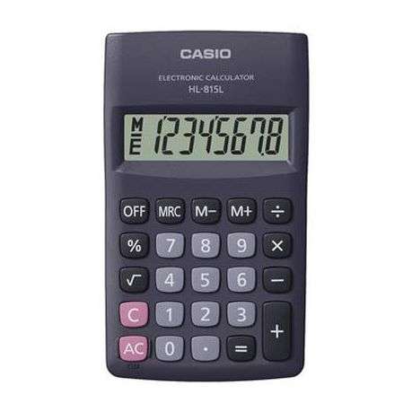 Casio HL 815 Pocket Calculator - Black