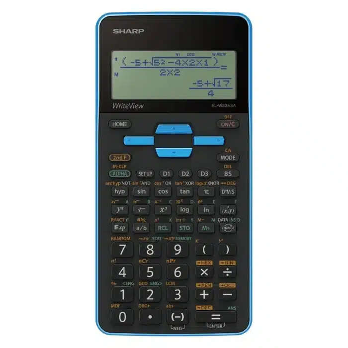 Sharp EL535 Scientific Calculator - 422 Functions- Blue
