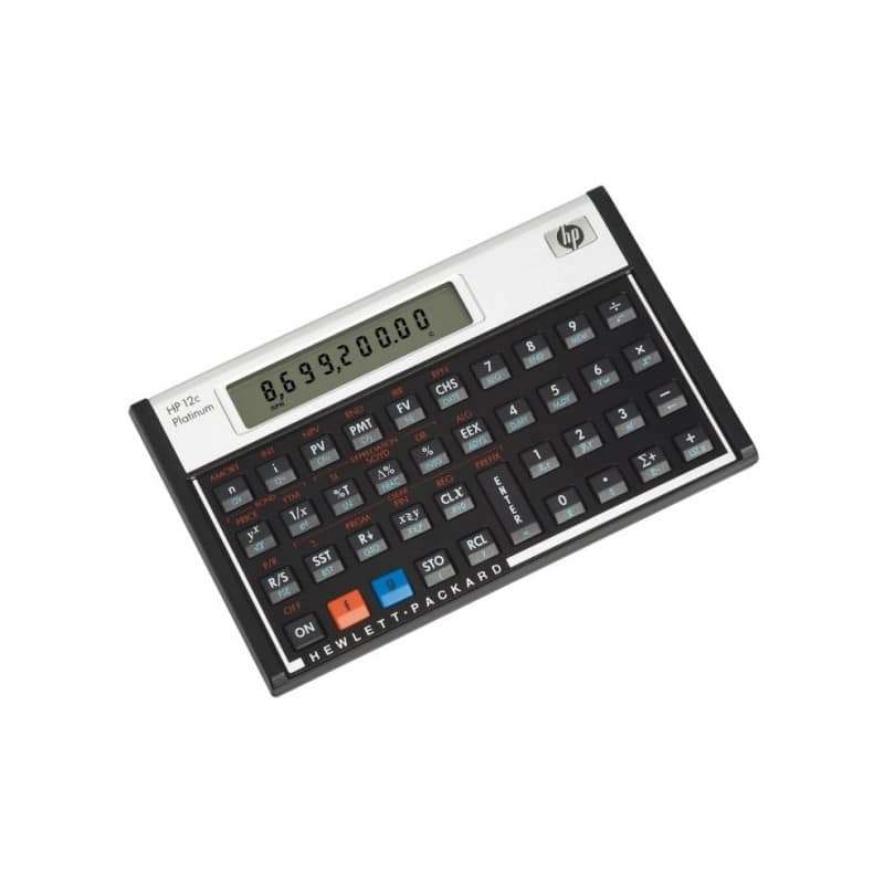 HP 12C Platinum - (Algebraic or RPN) Financial Calculator