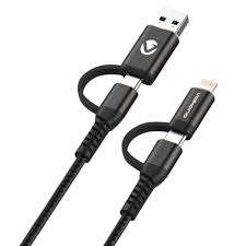 Volkano Weave Series USB-C Male to USB-C Female