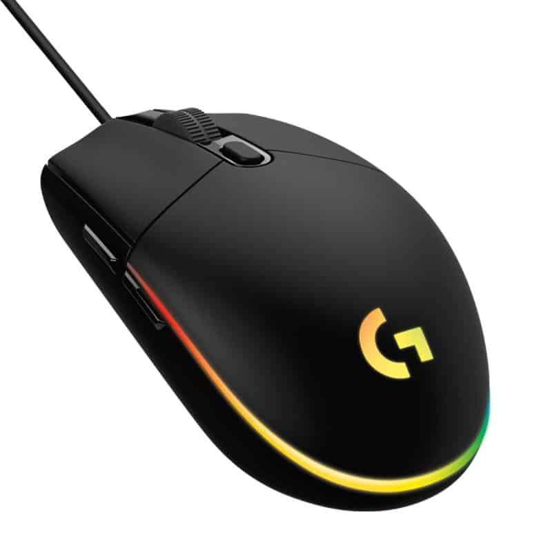 Logitech G102 Light Sync Gaming Mouse with Customizable RGB Lighting- 6 Programmable Buttons - Black