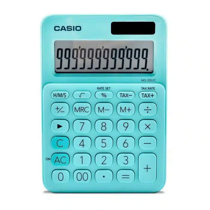 Casio MS-20UC - Desktop calculator 12 Digit - Green
