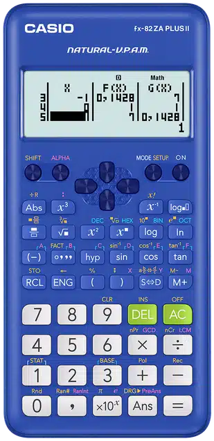 Casio FX-82 ZA Plus II Calculator - Blue