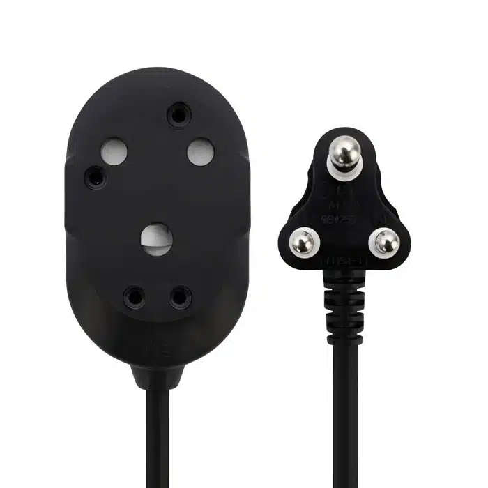 Switched Basics 20m Heavy Duty BTB Extension Cable 2 x 16A Socket - Black