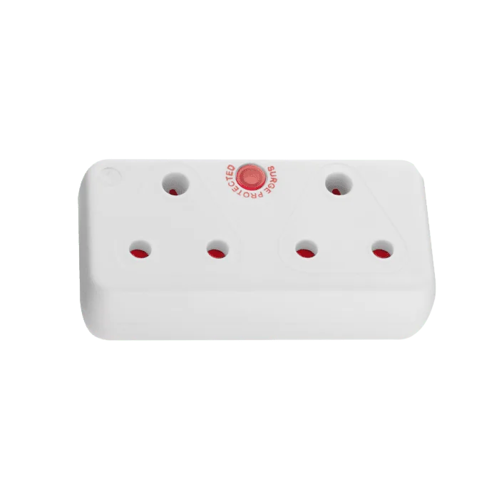 Switched 2 Way Medium Surge Adaptor - White