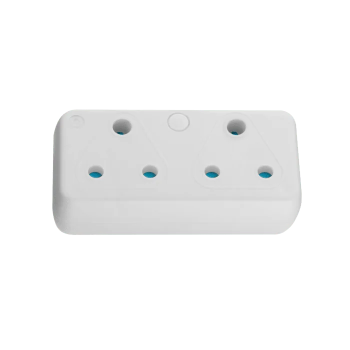 Switched 2 Way Adaptor - White