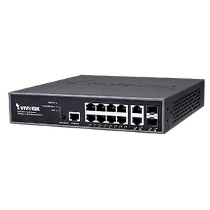 Vivotek 8-Port VivoCam L2+ Managed PoE Switch
