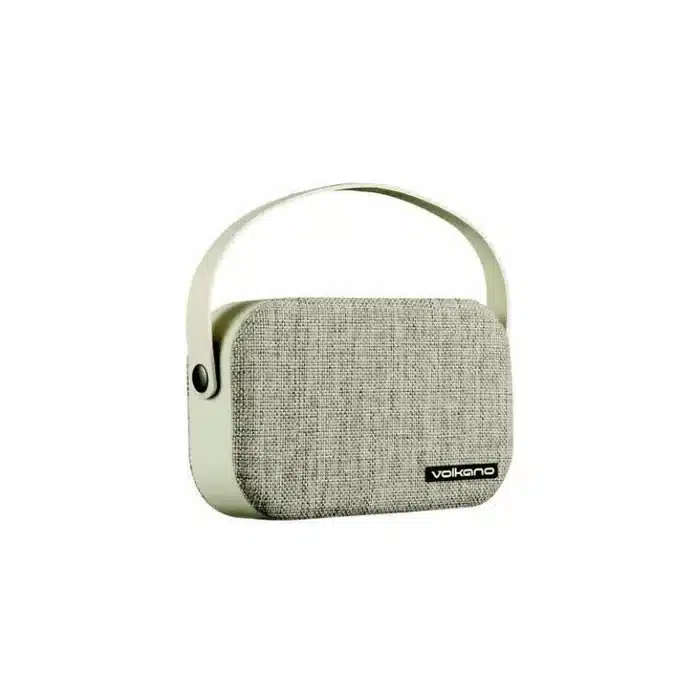 Volkano Fabric series bluetooth speaker with fabric trim - light grey