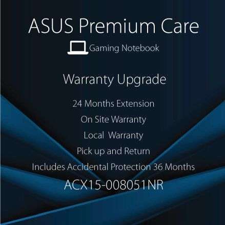 Asus ACX15-008051NR - Upgrade To 3 Years On Site With Accidental Damage Protection (Virtual| Aus ...