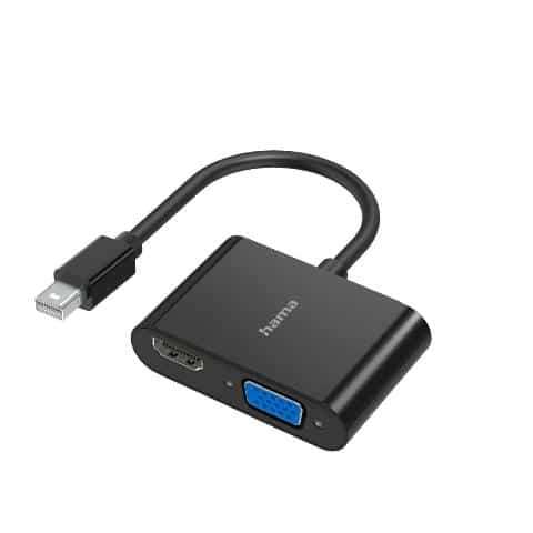 Hama Video Adapter 2in1 Mini-DP Plug to VGA &amp; HDMI Socket 4K