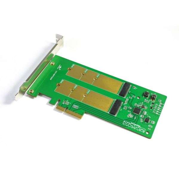Vantec UGT-M2PC300R Dual M.2 SATA3 Raid PCIe X4 Host Card