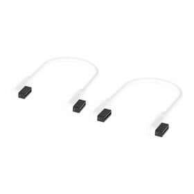 Corsair iCUE LINK 135mm Cable with Slim 90° Connectors, 2-pack, White
