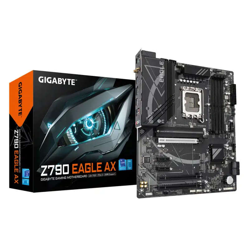 Gigabyte Intel Z790 Chipset for LGA 1700; 4x DDR5; 3x M2; HDMI; DP; ATX.