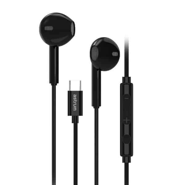 Astrum USB-C Earphones With Mic EB500 Black