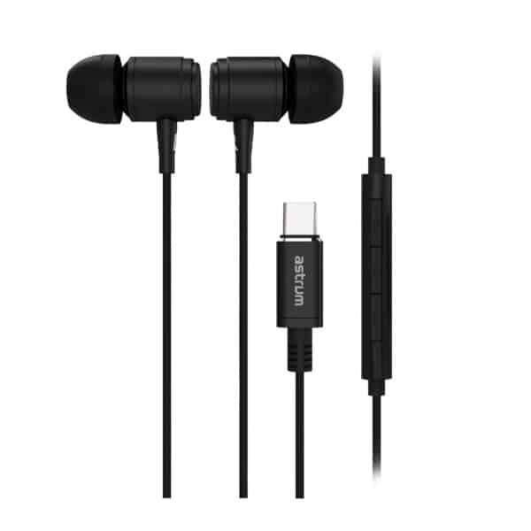 Astrum USB-C Earphones With Mic EB510 Black