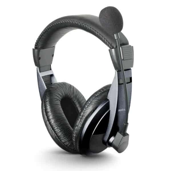 Astrum Over-ear PC Headset With Mic HS120 Black