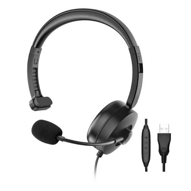 Astrum USB Headset with Mic, One Sided HU620 Black